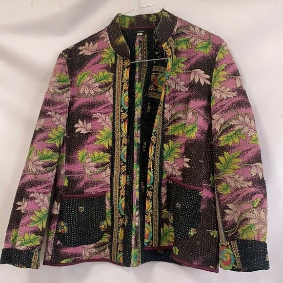 JOSHI TROPICAL PRINT BLAZER SIZE L - Picture 1 of 10